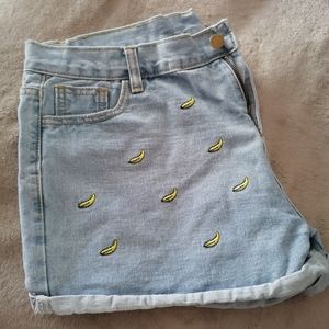 Banana Denim Blue Jean shorts